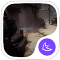 Cross the danger Theme icon