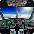 Airplane cabin simulator icon