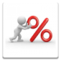 Calculating percentages icon