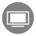 Camera on TV icon