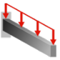 Cantilever Beam Dist Load icon