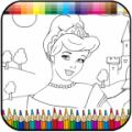 Coloring Princess icon