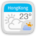 Concise white GO Weather EX icon