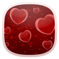 Delicate Hearts Free LWP icon