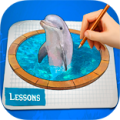 Draw 3D icon