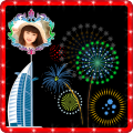 Dubai Firework Photo Frame icon