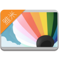 Features a pale icon