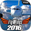 Flight Simulator 2016 FlyWings FREE icon