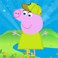 Girl and the pig icon