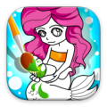 Girls Coloring Mermaids icon