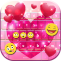 Glitter Heart Keyboard 1.8