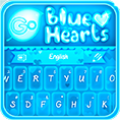 GO Keyboard Blue Hearts Theme icon