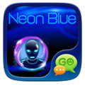 GO SMS Neon Blue icon