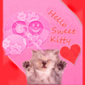 GO SMS Pink Theme Kitty icon