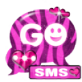 GO SMS Pro Theme Pink Zebra icon