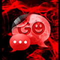 GO SMS Pro Theme Red Smoke 2.7