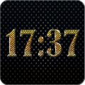 Gold Digital Clock icon