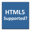 HTML5 Supported? icon