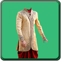 Indian Man Sherwani Photo Suit icon