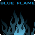 Keyboard Blue Flame icon