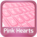 Keyboard Pink Hearts 10.1 Robin Egg