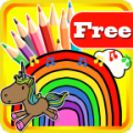 KIDS COLORING BOOK PONY icon