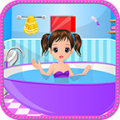 Little Girl Bathing icon