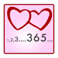 Love days counter icon