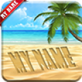 My Name Wallpaper On Sand icon