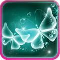 Neon Butterfly Live Wallpaper icon