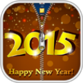 New Year 2015 Zipper Lock icon