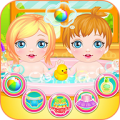 Newborn Twins Baby Game icon