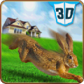 Pet Rabbit Vs Stray Dog 3D icon