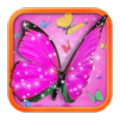 Pink Butterfly Live Wallpaper icon