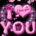 Pink I Love You Live Wallpaper icon