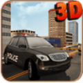 Police Car Suv and Bus Parking icon