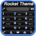 RocketDial Theme Neon Black 2.0