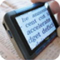 silver magnifier Free icon