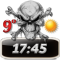 Skulls Clock Weather Widget icon