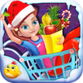 Supermarket Girl On Christmas icon