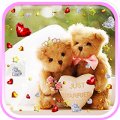 Teddy Bear Love live wallpaper icon