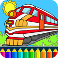 Trains Coloring Game icon