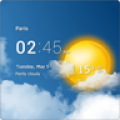 Transparent clock and weather 6.10.1