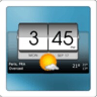 3D flip clock & weather icon