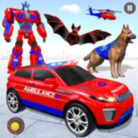 Ambulance Dog Robot Car Game icon