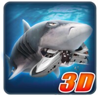 Ancient Shark Megalodon 3D icon