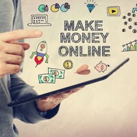 Make money online icon