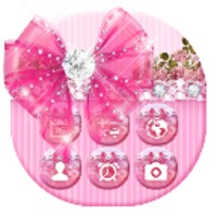 Bowtie Glitter Launcher theme: Princess Theme icon