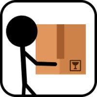 Carrying boxes icon