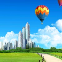 City blue sky HD icon